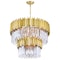 Cwi Lighting Deco 12 Light Down Chandelier With Medallion Gold Finish 1112P32-12-169 - alternate 1